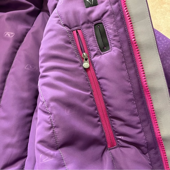 Klim's Allure Insulated Winter Snow Ski/Sledding Gore-Tex Purple Jacket - Picture 9 of 16